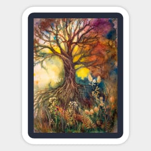 Autumn magical landscape Sticker